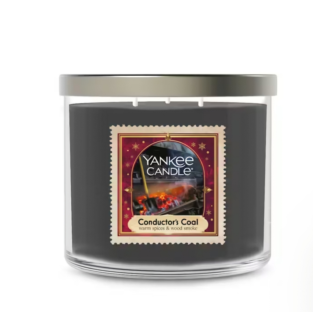 Yankee Candle Conductors Coal 3 Wick 14.5oz NWT